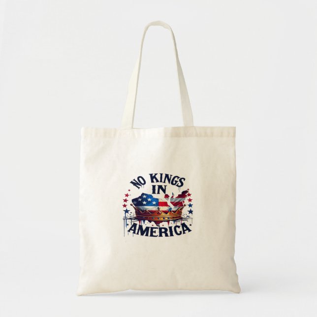 Bolso De Tela No Kings In America Classic Retro Cool (Frente)