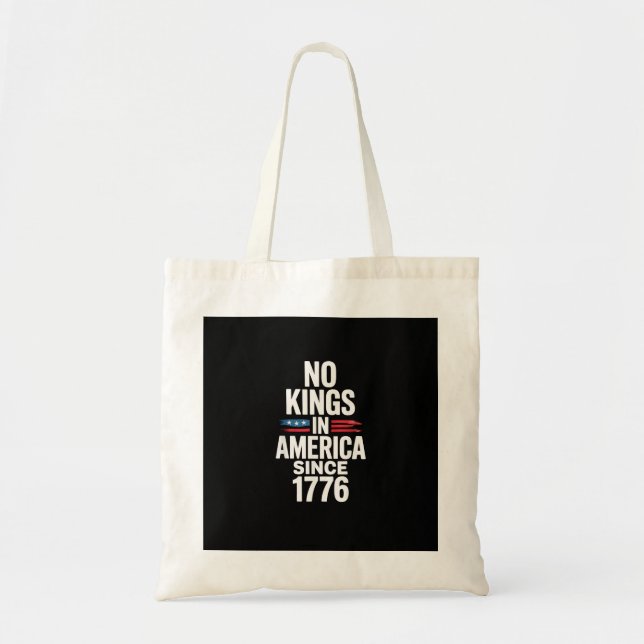 Bolso De Tela No Kings In America Since 1776 Minimal Clean (Frente)