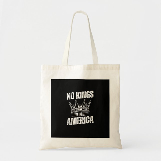 Bolso De Tela No Kings In America United States Independence Vin (Frente)