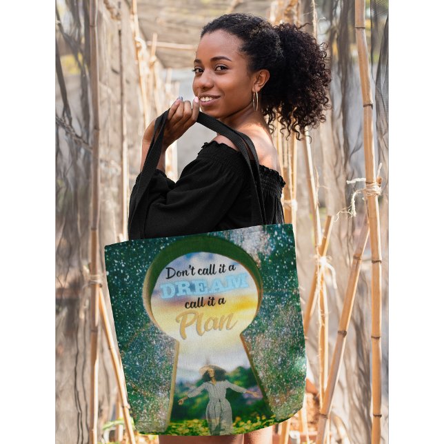 Bolso De Tela No lo llames un sueño llámalo un plan (Manifest, then move.)