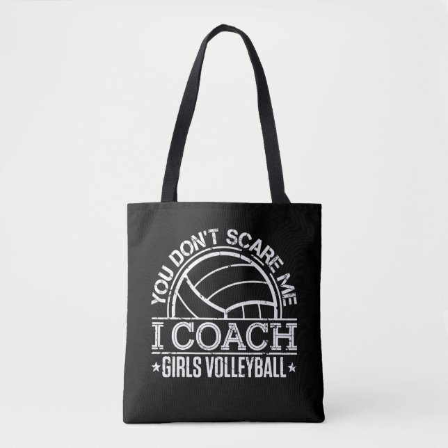 Bolso De Tela No me asustes, entreno voleibol Chicas (Anverso)