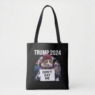 Bolso De Tela No me comas gatos para Trump 2024