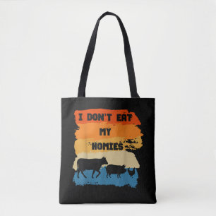 Bolso De Tela No Me Como a Mis Cuates Regalo Divertido Para Vege