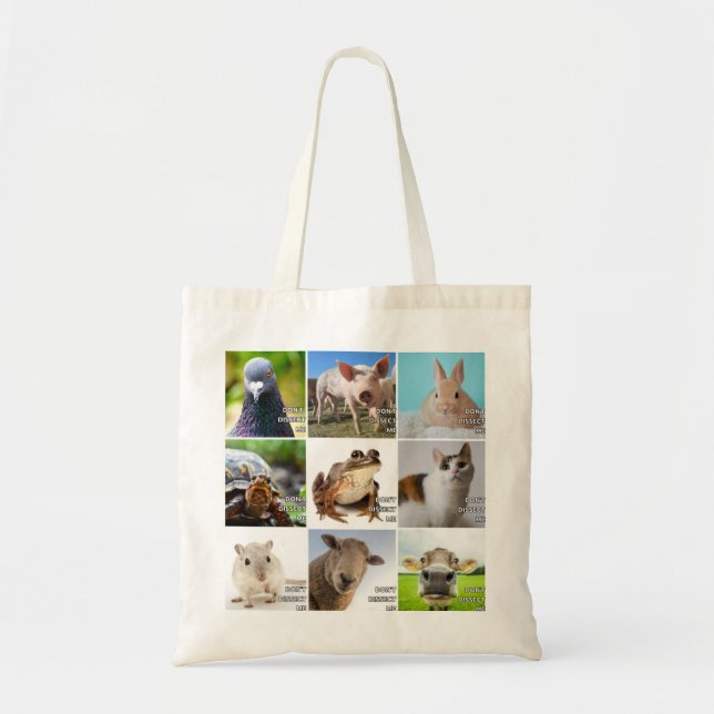 Bolso De Tela No me disecciones Tote (Frente)