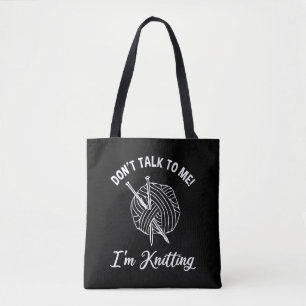 Bolso De Tela ¡No Me Hables! Estoy mimando