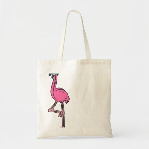 Bolso De Tela No Me Hagas Poner El Pie Por El Flamingo Rosa.