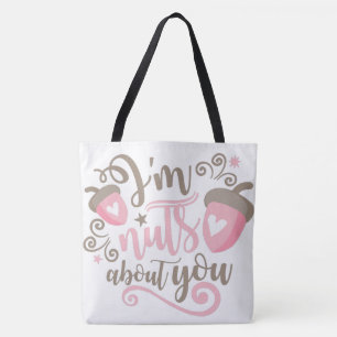 Bolso De Tela No me importa el Tote de San Valentín/ reversible