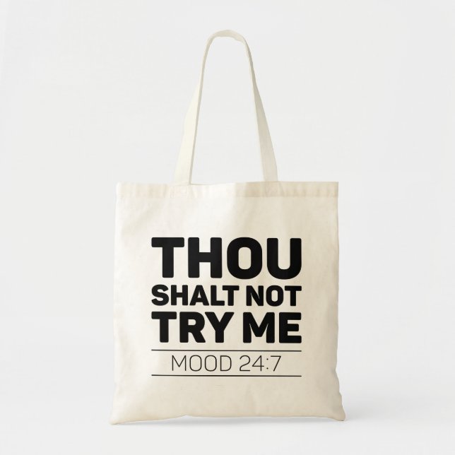 Bolso De Tela No Me Intentarás (Frente)