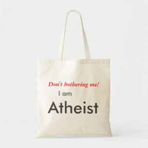 Bolso De Tela No me molestes, soy tote ateo