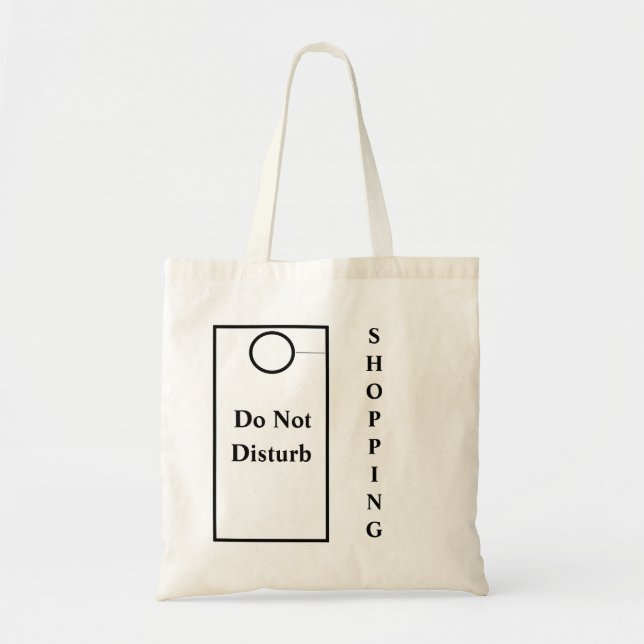 Bolso De Tela No Molestar, Comprando (Frente)