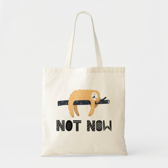 Bolso De Tela No molestes a la Sloth (Frente)