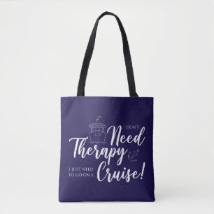Bolso De Tela No necesito terapia Náutica