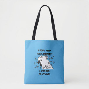Bolso De Tela No necesito tu actitud.