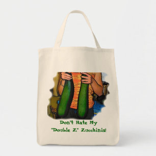 Bolso De Tela ¡No odies a mis zucchinis "Dobles Z"!