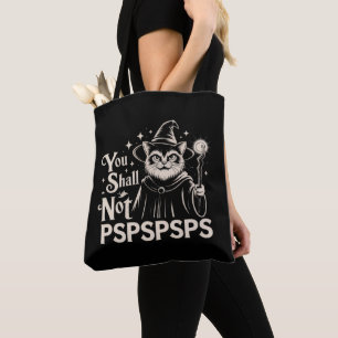Bolso De Tela No Pasarás PSPSPSPS Gato Divertido Mago Papá