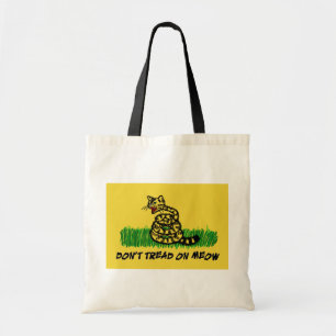 Bolso De Tela No pise en maullido