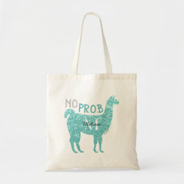 Bolso De Tela No prob. llama purpurina turquesa esparce monogram