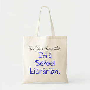 Bolso De Tela No puedes asustarme curiosa cita de bibliotecario 