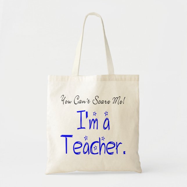 Bolso De Tela No puedes asustarme por curiosa cita de profesor (Frente)
