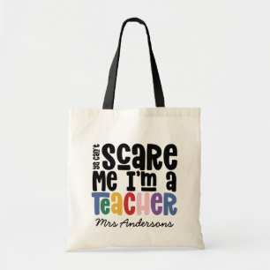 Bolso De Tela No puedes asustarme regalo de tipografía para prof