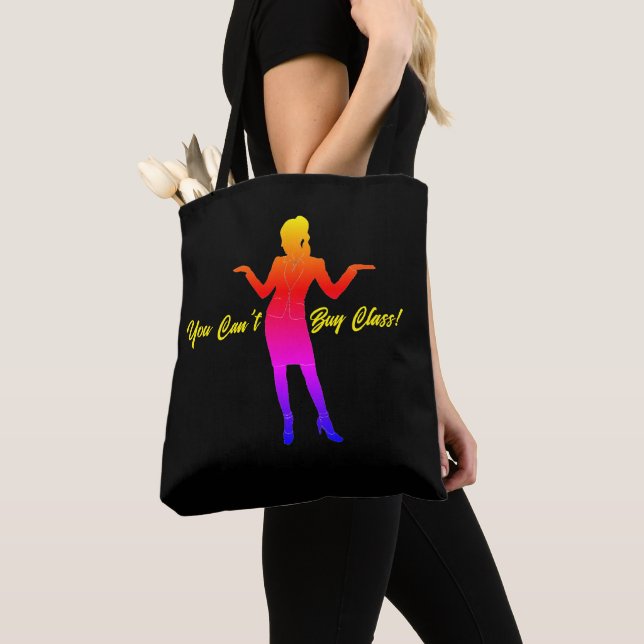 Bolso De Tela "No puedes comprar clase" (Detalle)