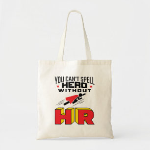 Bolso De Tela No puedes deletrear héroe sin HR