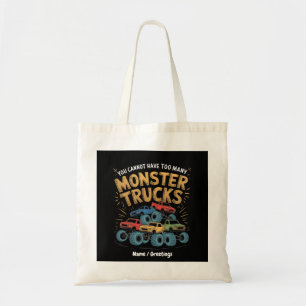 Bolso De Tela No Puedes Tener Demasiados Camiones Monstruo