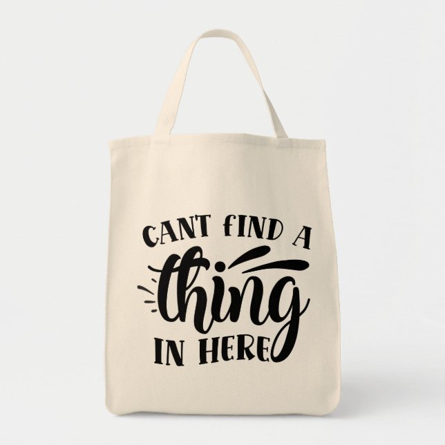 Bolso De Tela No puedo encontrar algo aquí (Frente)