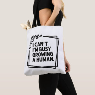 Bolso De Tela No puedo estar ocupado cultivando un futuro humano