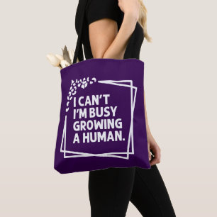 Bolso De Tela No puedo estar ocupado cultivando un futuro humano