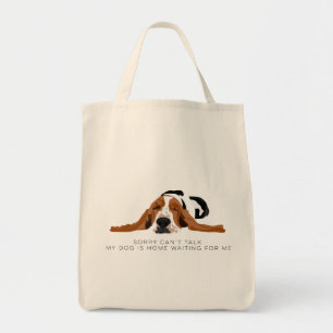 Bolso De Tela No puedo hablar el perro de afloramiento