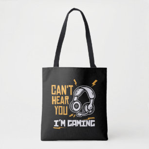 Bolso De Tela No puedo oírte estoy jugando - Gamer y Gamer