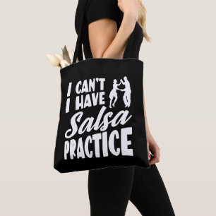 Bolso De Tela No puedo practicar la salsa bailes latinos Salsa