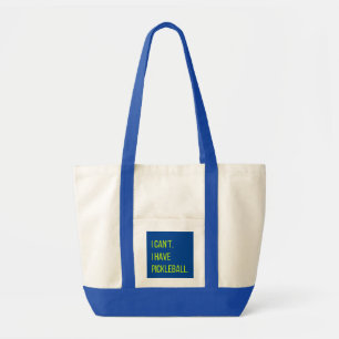 Bolso De Tela No puedo tener pickleball