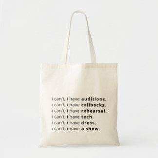 Bolso De Tela No puedo, tengo... la bolsa.