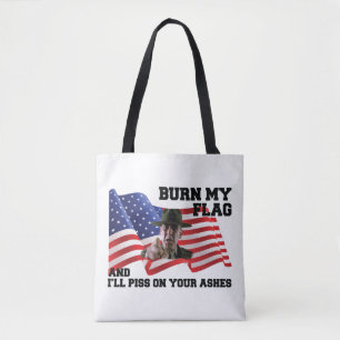 Bolso De Tela No quemes mi bandera