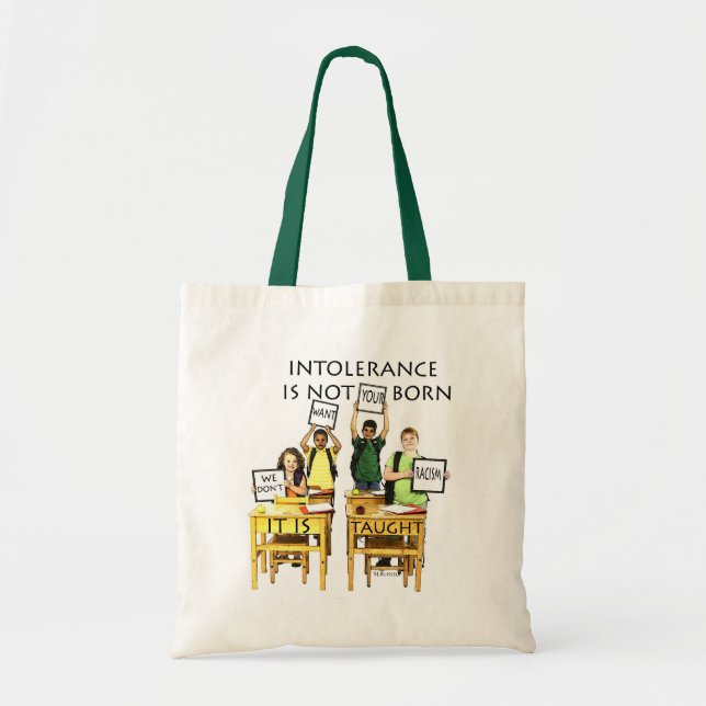 BOLSO DE TELA NO QUEREMOS SU RACISMO (Frente)