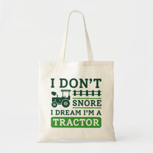 Bolso De Tela No ronco sueño que soy un tractor