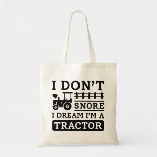 Bolso De Tela No ronco, sueño que soy un tractor