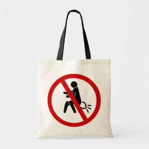 Bolso De Tela NO ⚠ Rótulo de inodoros tailandeses divertidos ⚠