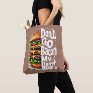 Bolso De Tela No salgas con mi divertido bollo de comida