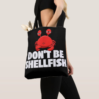 Bolso De Tela No seas pez concha Crustacean Crab Animal Lover Cr