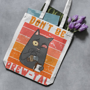 Bolso De Tela No seas tal-como-café Pun