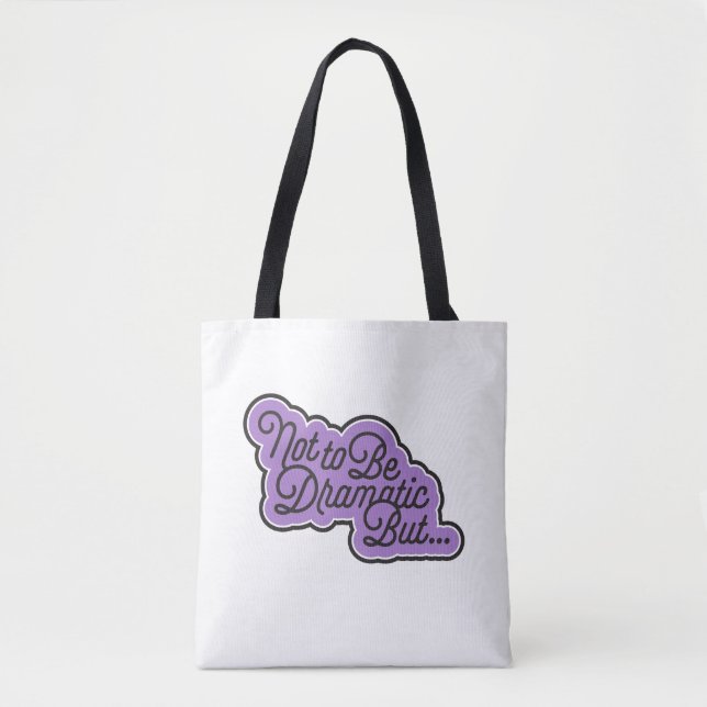 Bolso De Tela No ser dramático, pero... tote (Anverso)