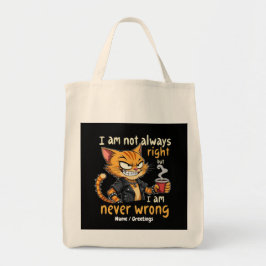 Bolso De Tela No siempre estoy en lo cierto, pero nunca estoy eq