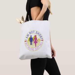 Bolso De Tela No soy corto pero eres alto
