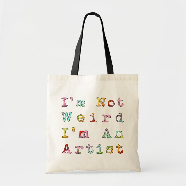 Bolso De Tela No soy extraño, yo soy artista (Frente)
