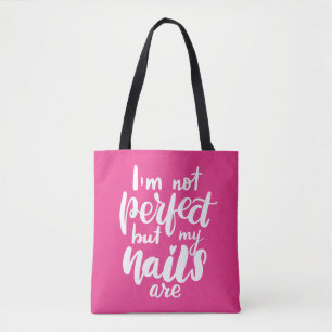 Bolso De Tela No soy perfecto pero mis clavos son