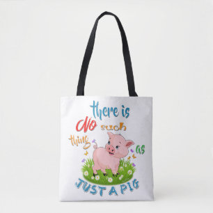 Bolso De Tela NO Tales cosas como un CERDO