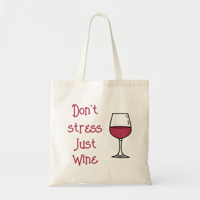 Bolso De Tela No te enfades, solo vino (Frente)